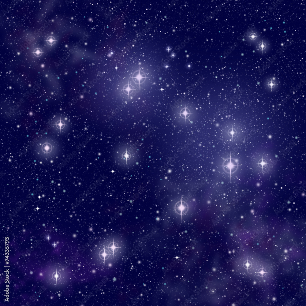 Stars in deep space