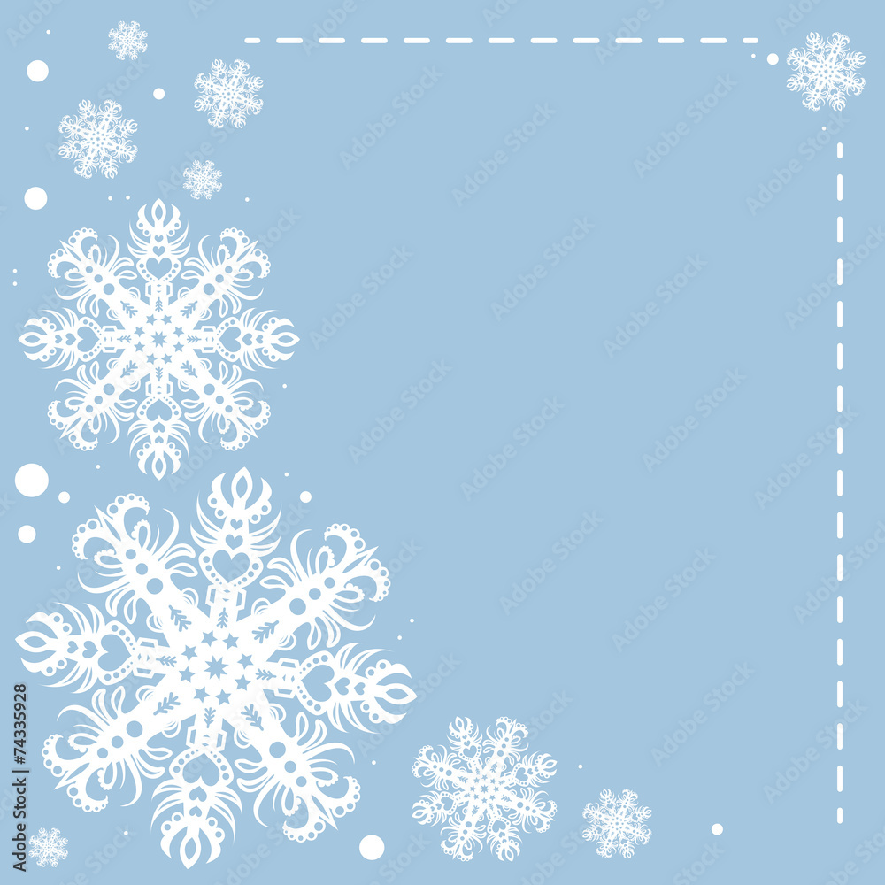 Vector Illustration of Christmas Snowflakes