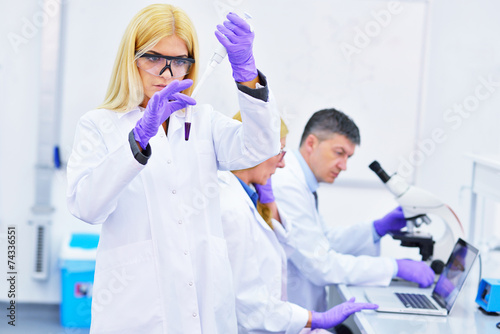 group of people working in the laboratory