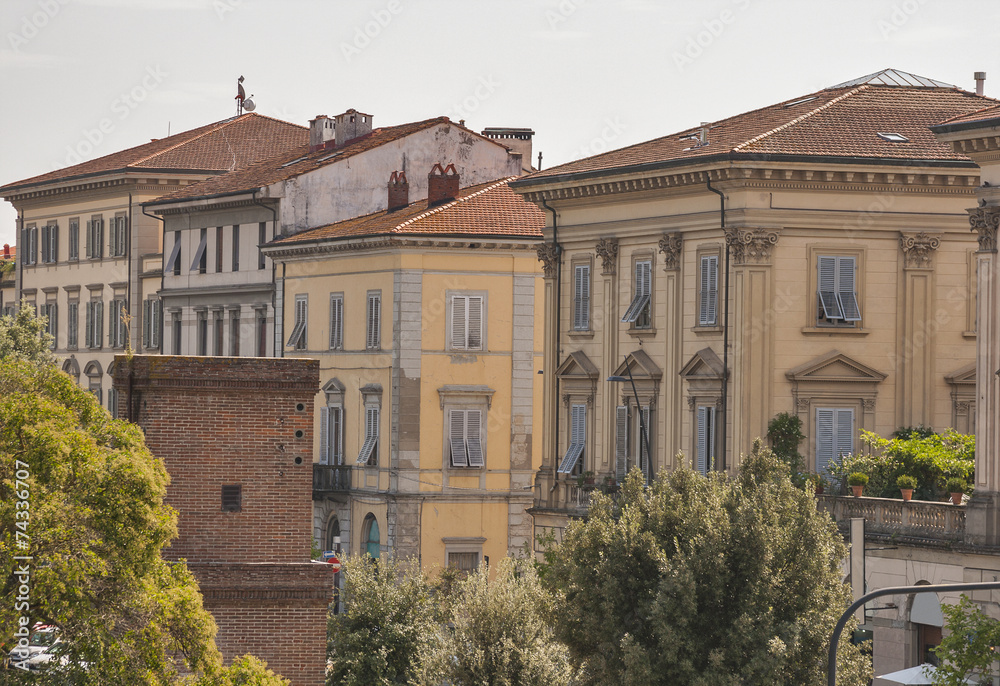 Ancient Lucca cityscape, Italy