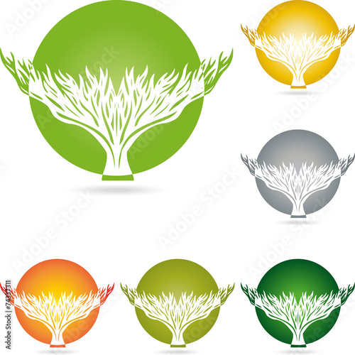 Logo, Baum, Pflanze, Heilpraktiker