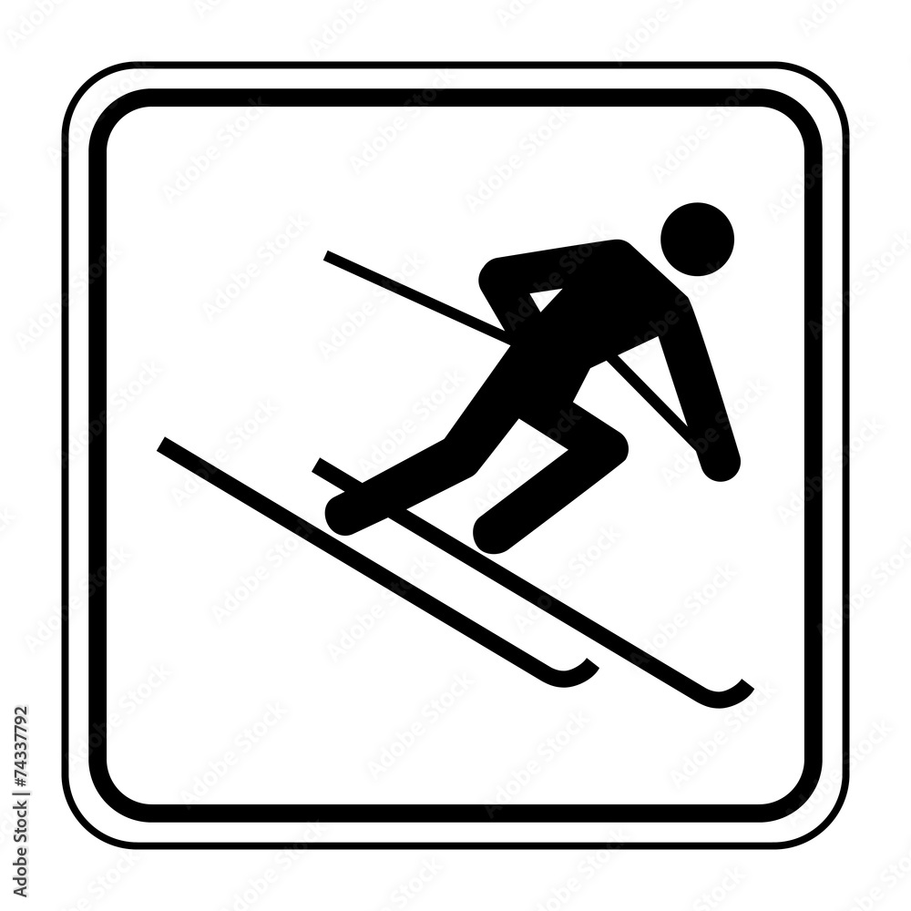 Logo ski. Logo ski.