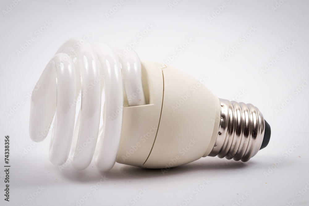twist light bulb on white background twist light bulb on white background