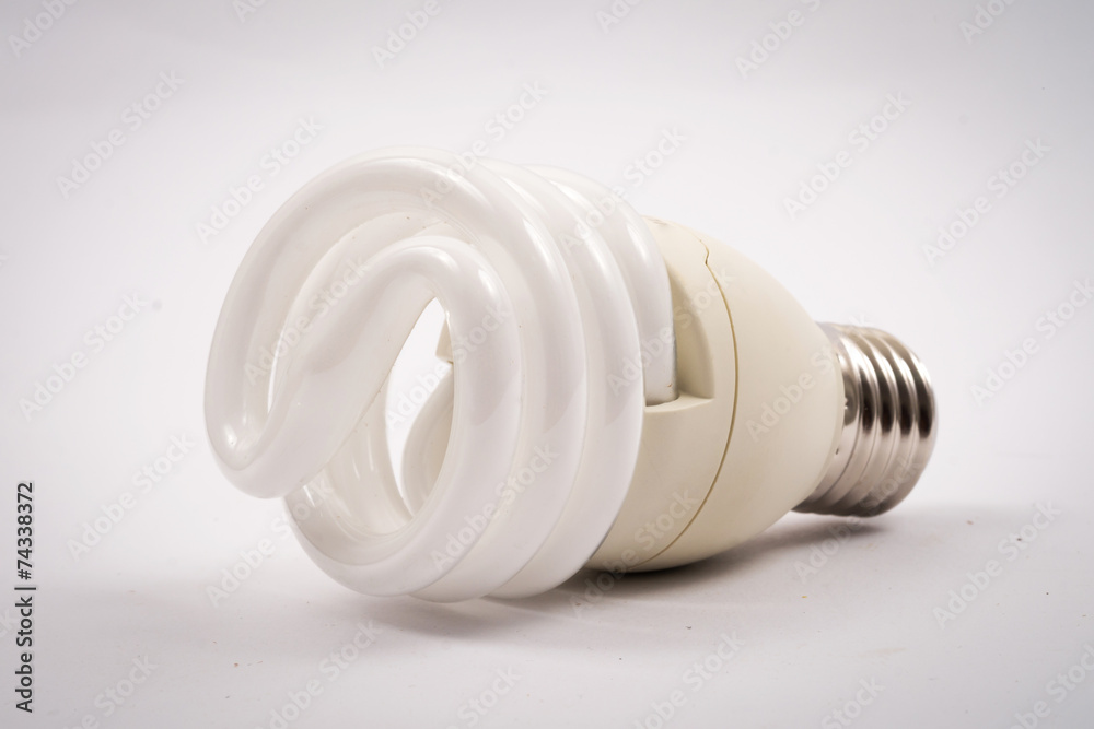 twist light bulb on white background twist light bulb on white background