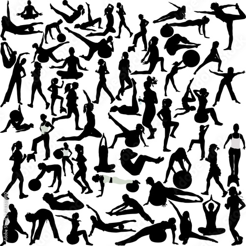 women  recreation(pilates-yoga-aerobic-running)