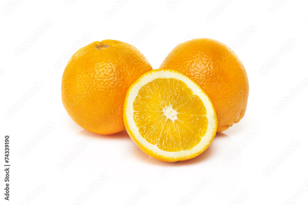Oranges isolated on white Oranges isolated on white
