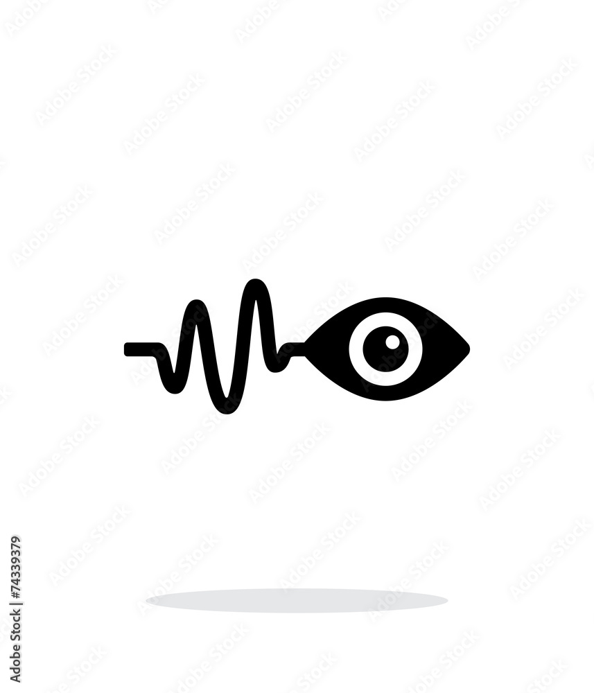 Pulse observation icon on white background. Pulse observation icon on white background.