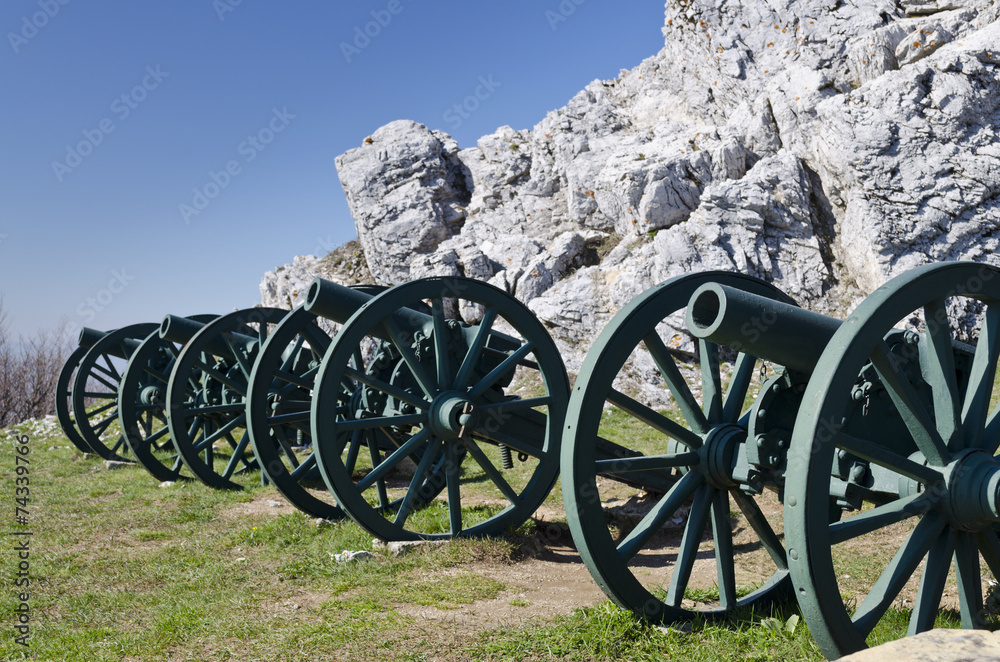 Fototapeta premium Near the Shipka monument in the central Bulgaria