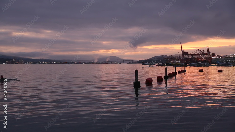 Rowers, Coal Harbor Dawn, Vancouver Rowers, Coal Harbor Dawn, Vancouver
