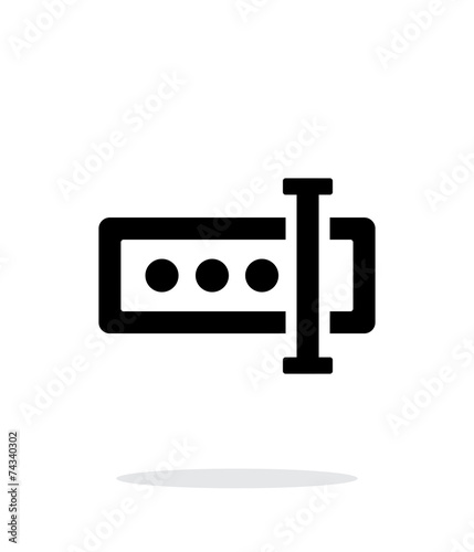 Input password icon on white background.