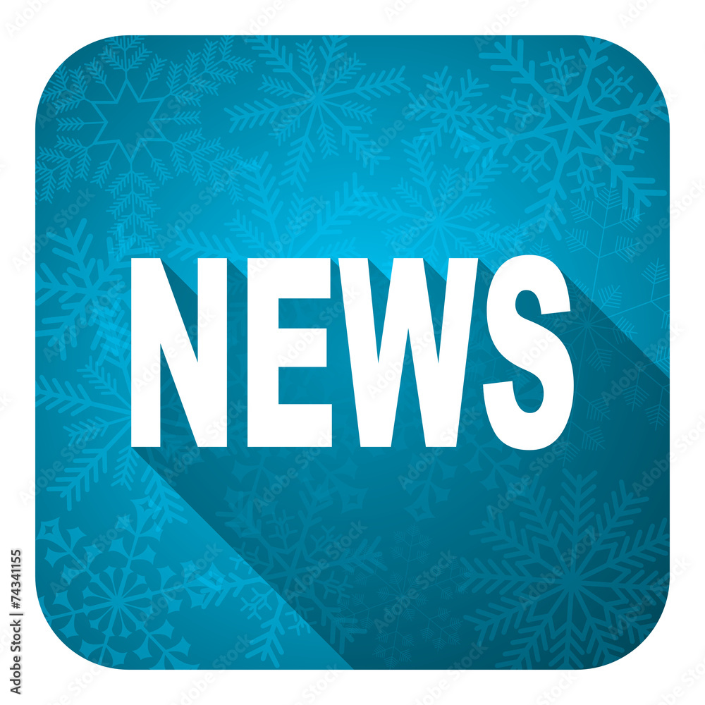 news flat icon, christmas button news flat icon, christmas button