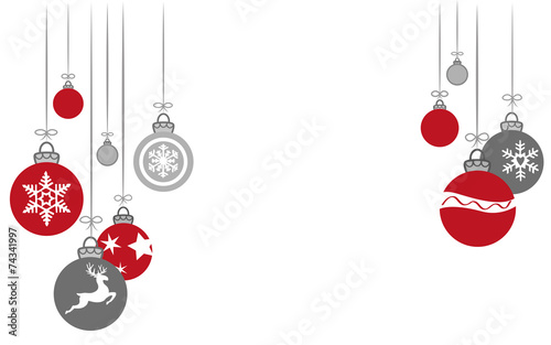 Diverse Weihnachtsbaumkugeln - Vektor