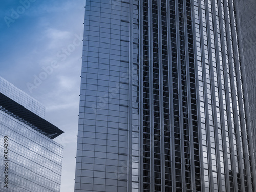 Facades of business buildings in Frankfurt  Germany