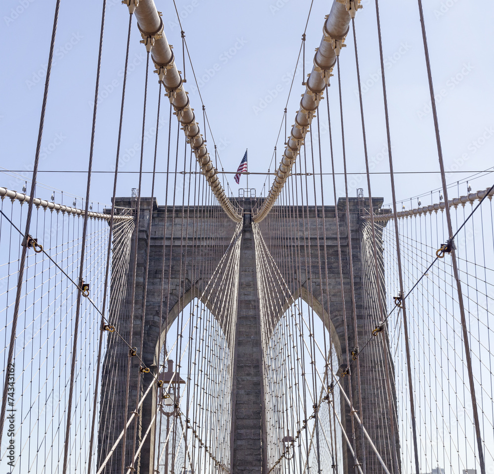 Naklejka premium Nowy Jork - BrooklynBridge