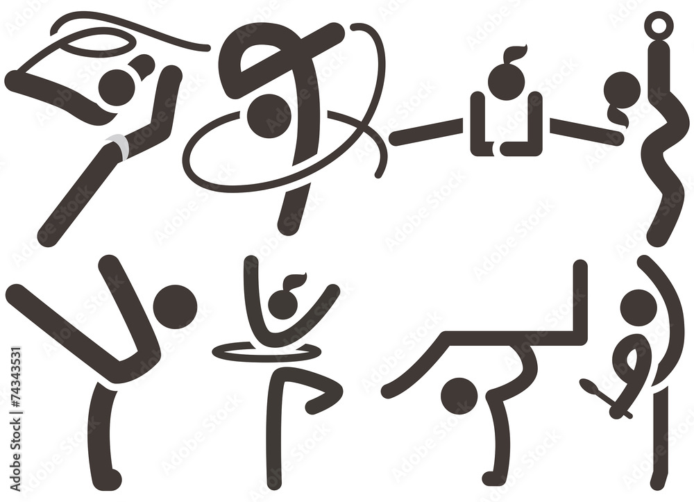 Gymnastics Rhythmic icons
