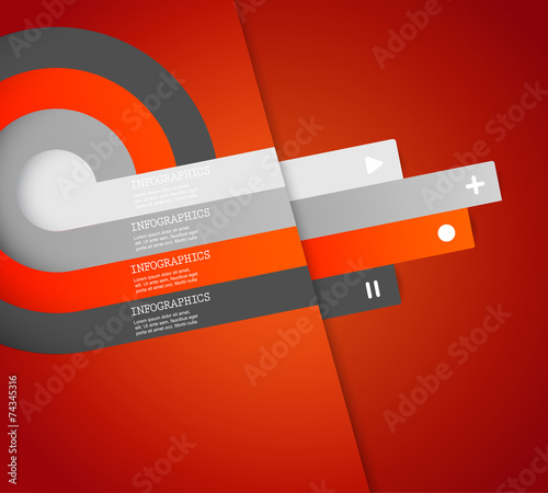 Four colored stripes with place for your own text.