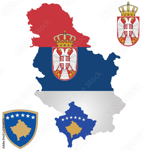 Republic of Serbia and the Republic of Kosovo photo