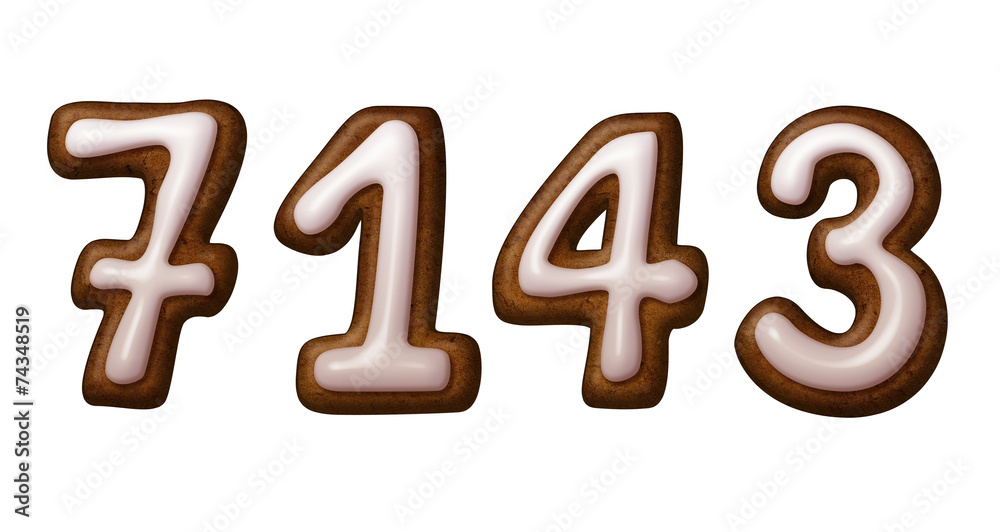 gingerbread cookies numbers illustration isolated gingerbread cookies numbers illustration isolated