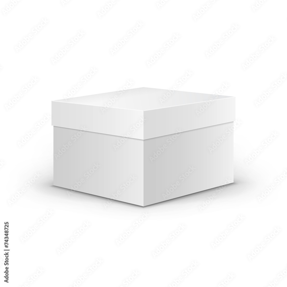 Vector White Square Blank Box Vector White Square Blank Box