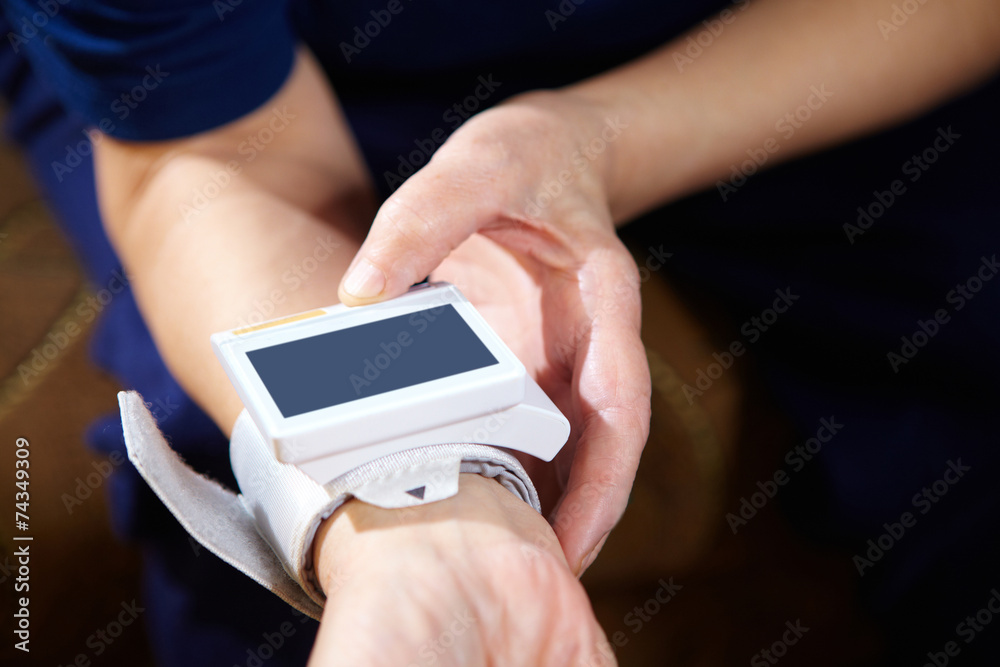 Blood pressure measuring. Blood pressure measuring.