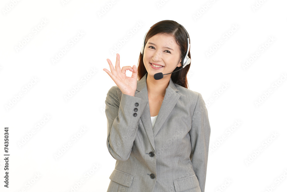 笑顔のオペレーター 笑顔のオペレーター