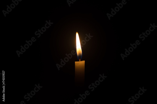 Candlelight on Black Background