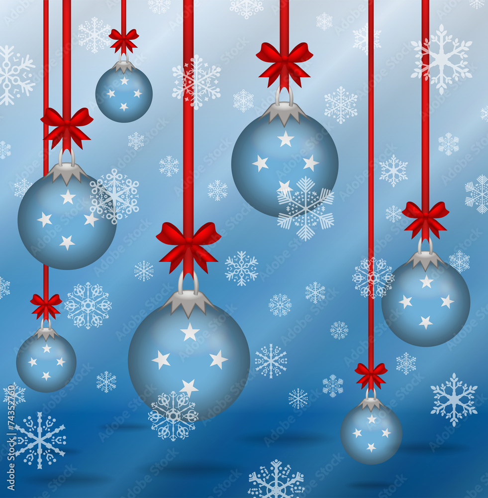 Christmas background flags F.S. Micronesia Christmas background flags F.S. Micronesia