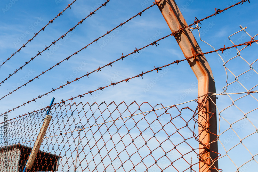 Rusty barbed wire Rusty barbed wire