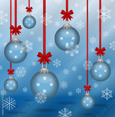 Christmas background flags F.S. Micronesia
