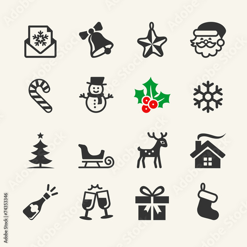 Christmas Icons collection. Vector