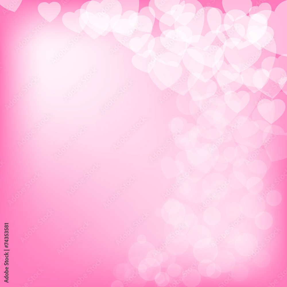 Valentine's day background with hearts