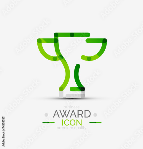 Award icon, logo.
