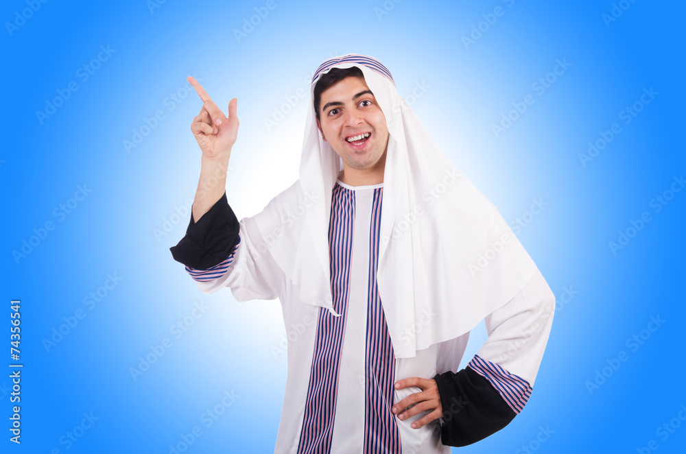 Young arab man isolated on white Young arab man isolated on white