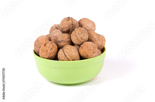 walnuts bunch in bowl