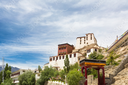 Thiksey Gompa, a tibetan buddhist monaestery  in Ladakh, India