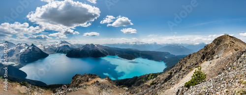Panorama of Garibaldi lake from Ridge photo