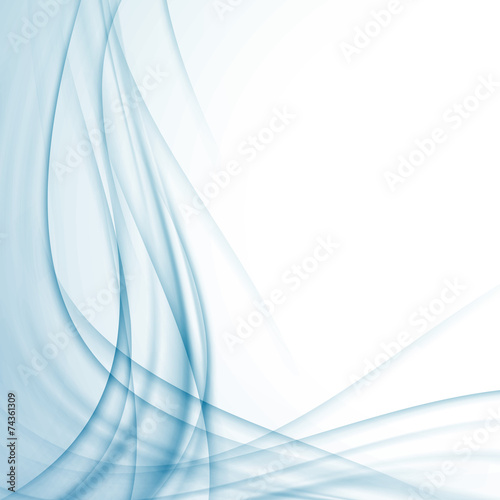 Swoosh certificate blue modern background