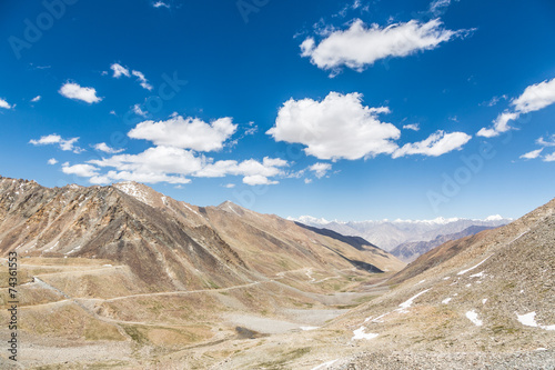 Khardung La pass (5602m) between Leh and the Nubra valley in Lad photo