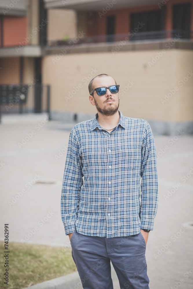 handsome hipster casual multitasking modern man handsome hipster casual multitasking modern man