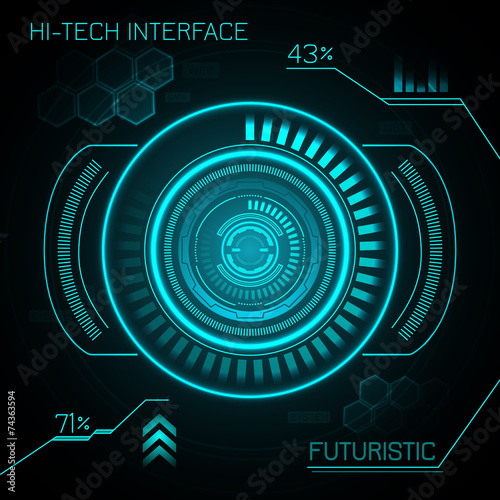Hud Futuristic Background
