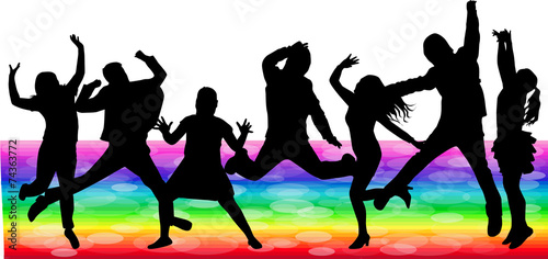 Dancing silhouettes