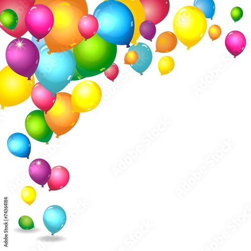 Hintergrund mit Luftballons