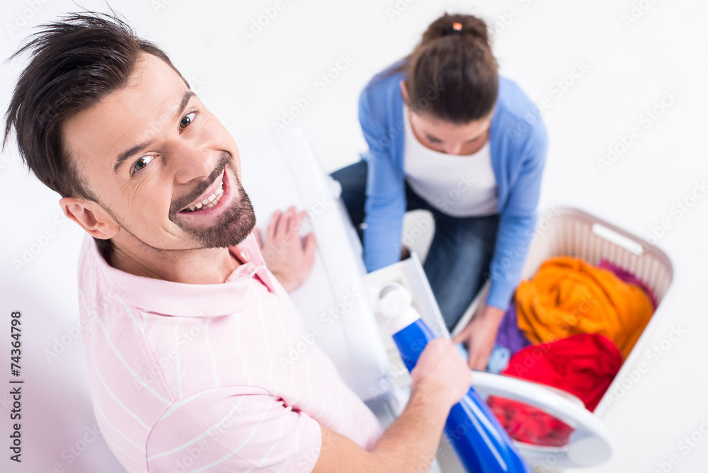 Fototapeta premium Washing