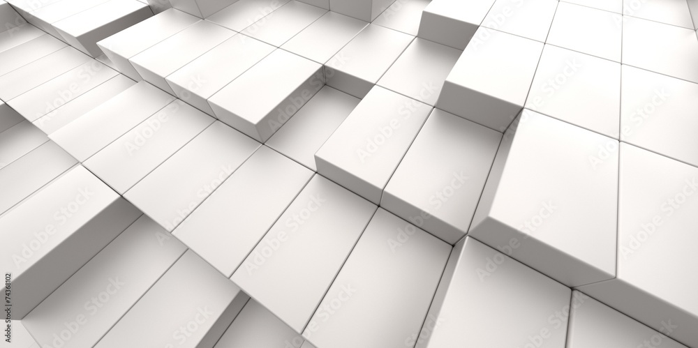 Abstract background of 3d blocks Abstract background of 3d blocks