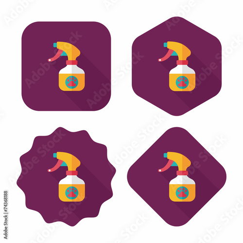 Pet shampoo flat icon with long shadow,eps10