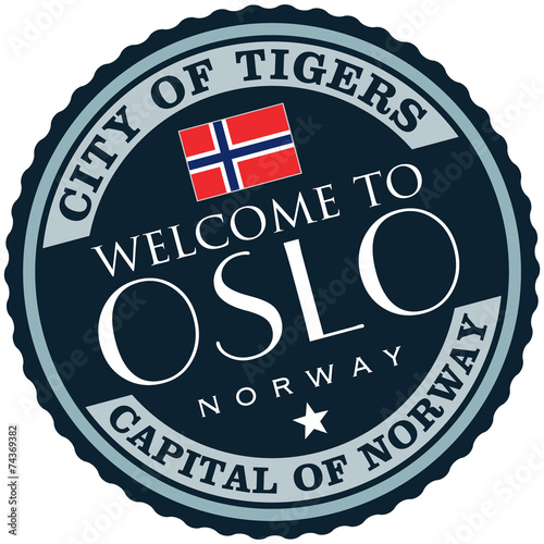 Canvas Print oslo label