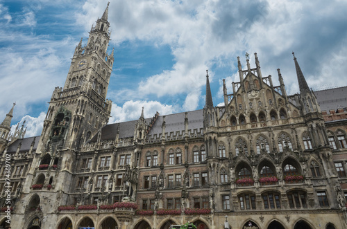 Il Neues Rathaus nella città di Monaco di Baviera photo