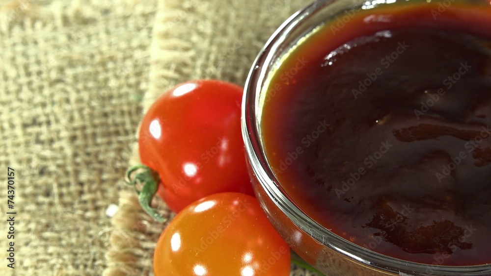 Rotating BBQ Sauce (seamless loopable 4K UHD close-up footage) Rotating BBQ Sauce (seamless loopable 4K UHD close-up footage)