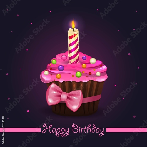 Cupcake happy birthday