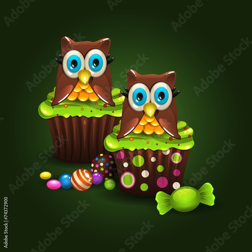 Cupcakes owl